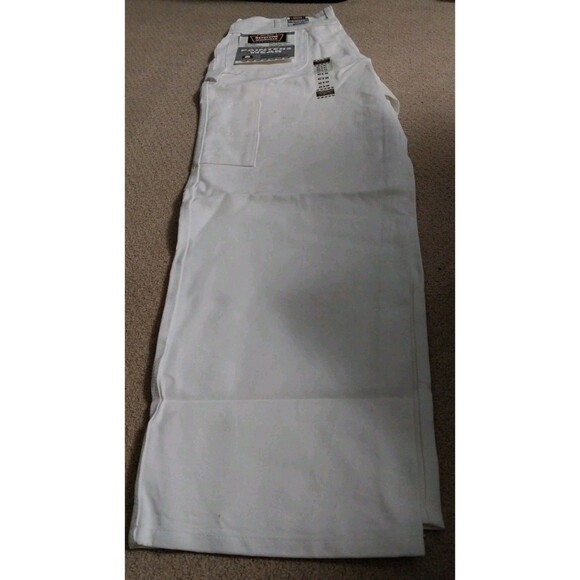 Keystone Painter Pants VTG  Workwear White Color Wide Tool Pockets, 40x34 - Picture 4 of 13